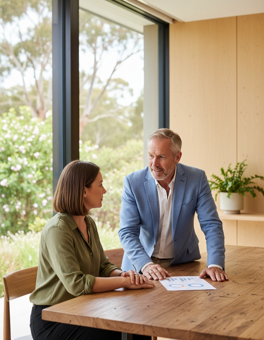 A senior operator talking a business owner through the numbers